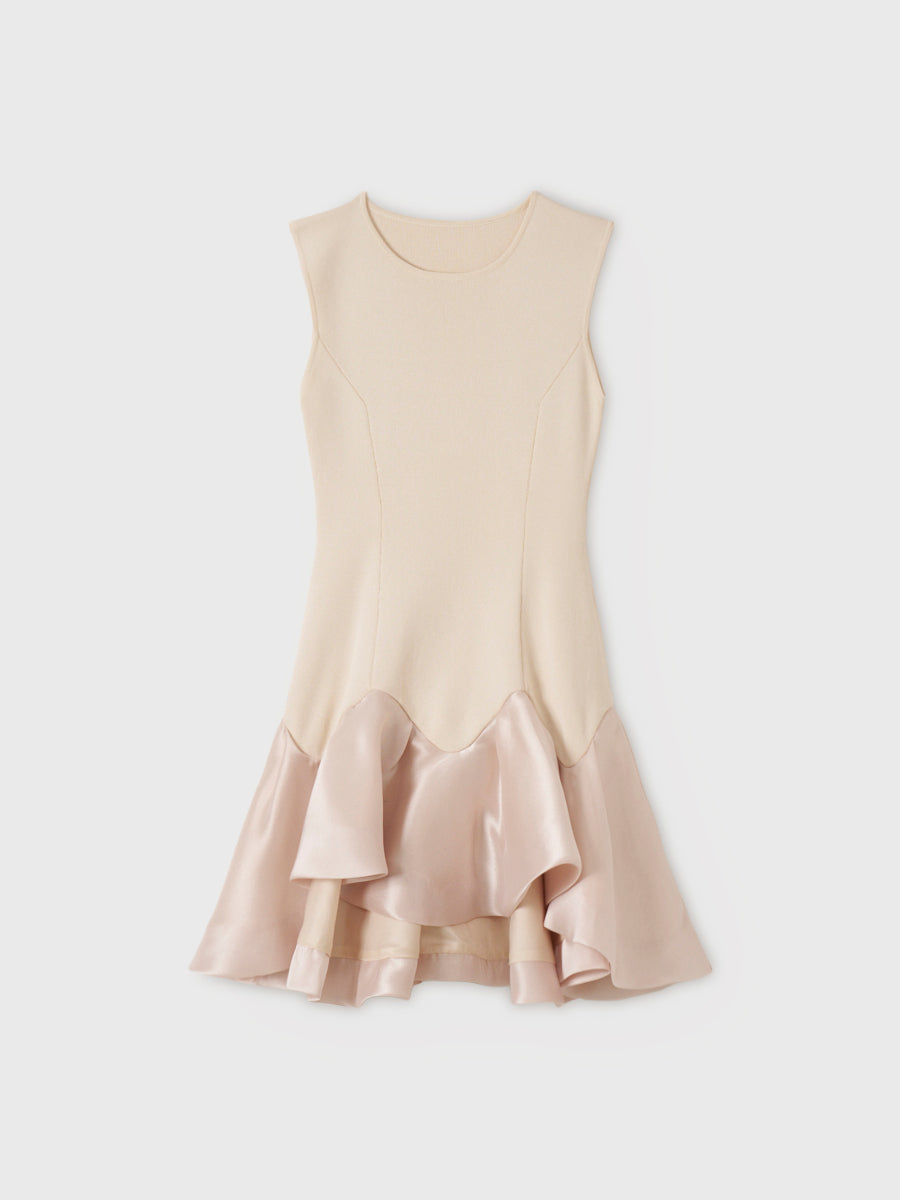 ワンピース eimyistoire WAVY KNIT MINI DRESS WAVY KNIT MINI DRESS