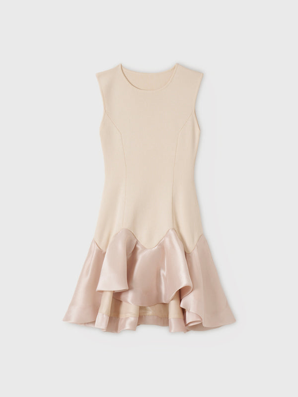 WAVY KNIT MINI DRESS