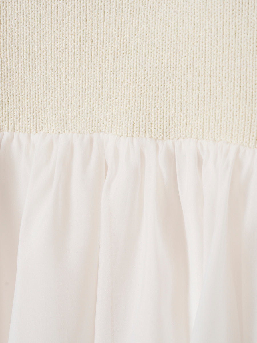 E.M ATELIER.KNIT COMBI DRESS
