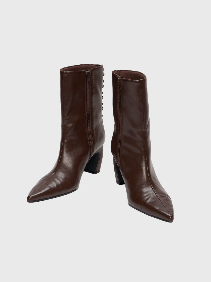 LACE UP SHORT BOOTS