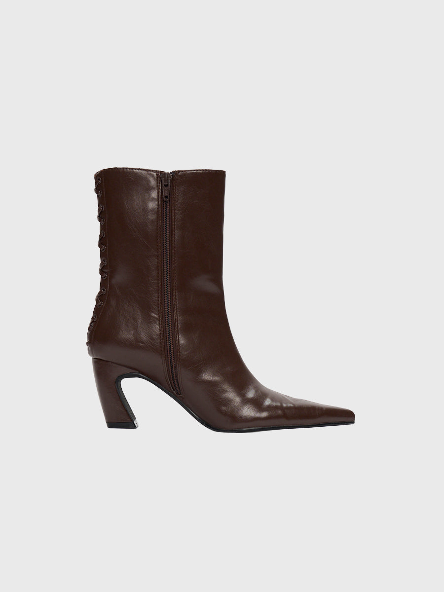 LACE UP SHORT BOOTS