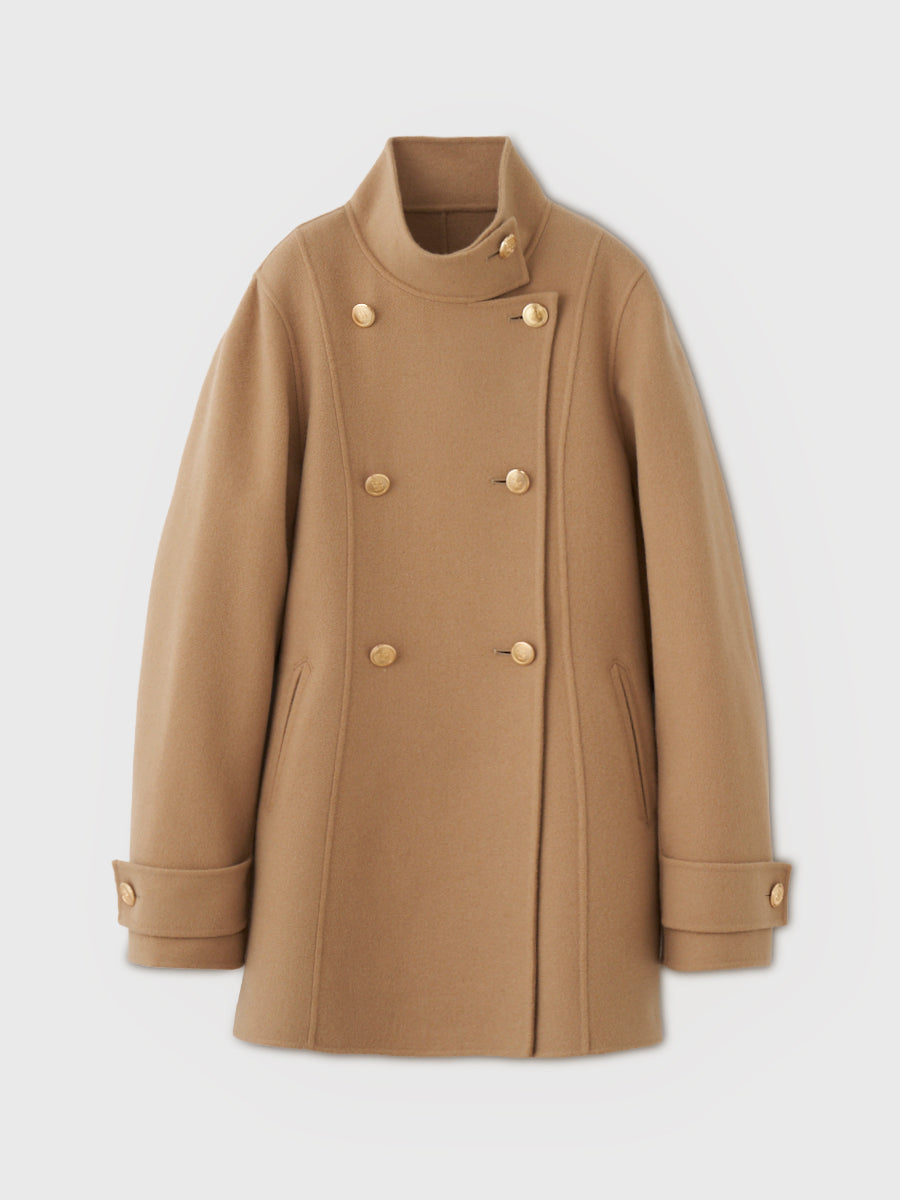 ROYAL BOW TIE WOOL COAT