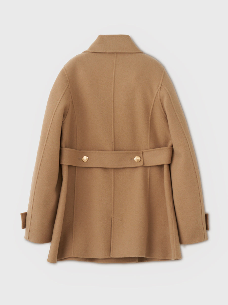 ROYAL BOW TIE WOOL COAT