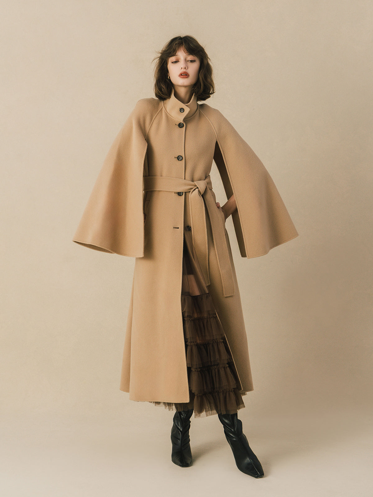 WOOL ROBE COAT