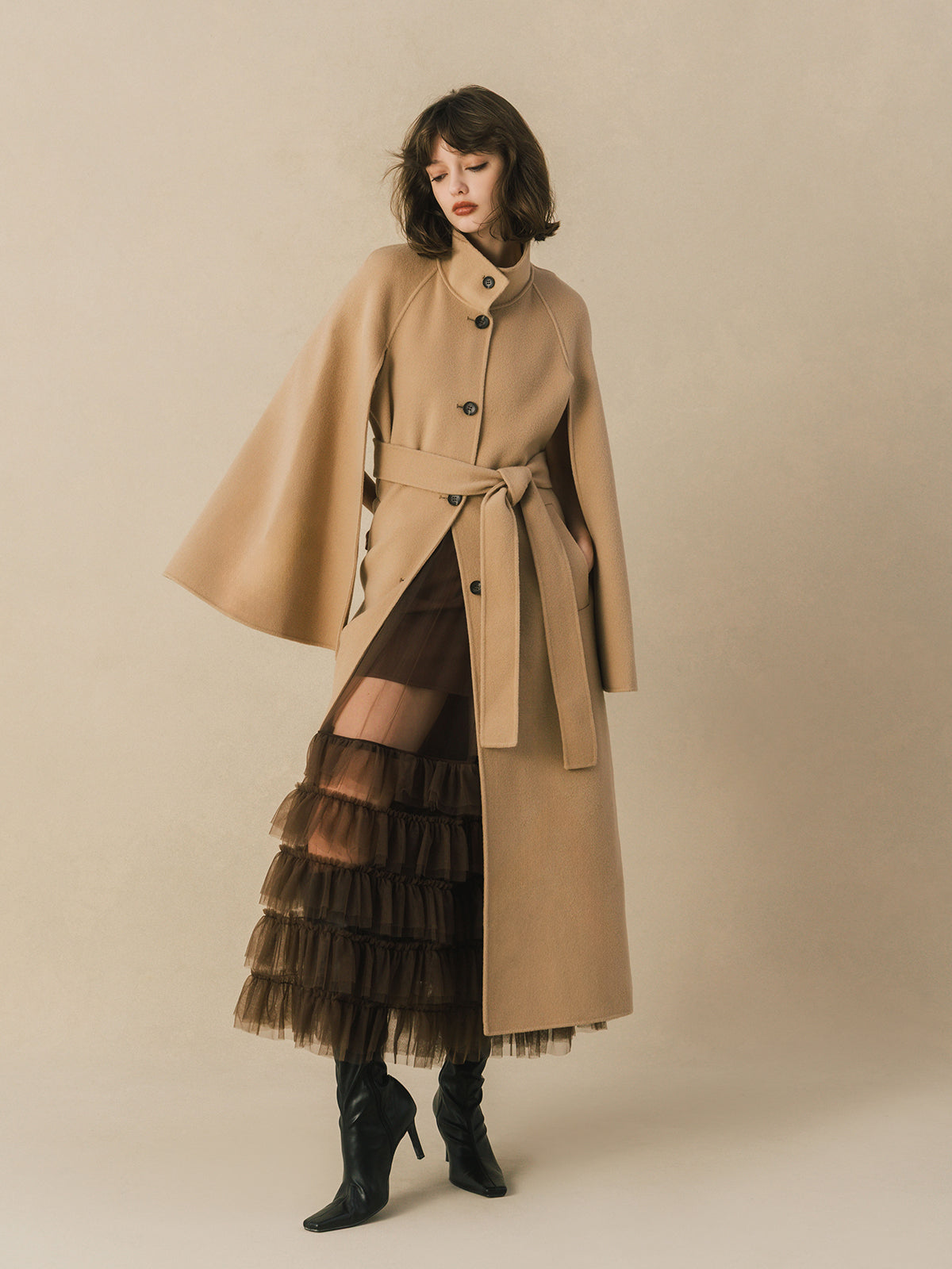 WOOL ROBE COAT