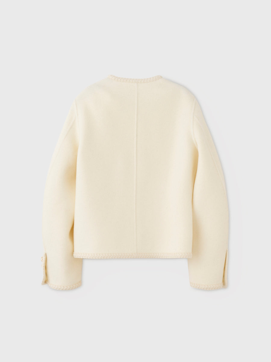 EM GOLD BUTTON WOOL COAT