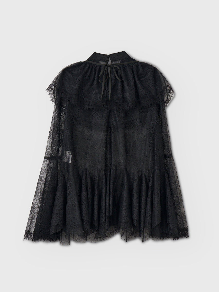 BELL SLEEVE LACE BLOUSE