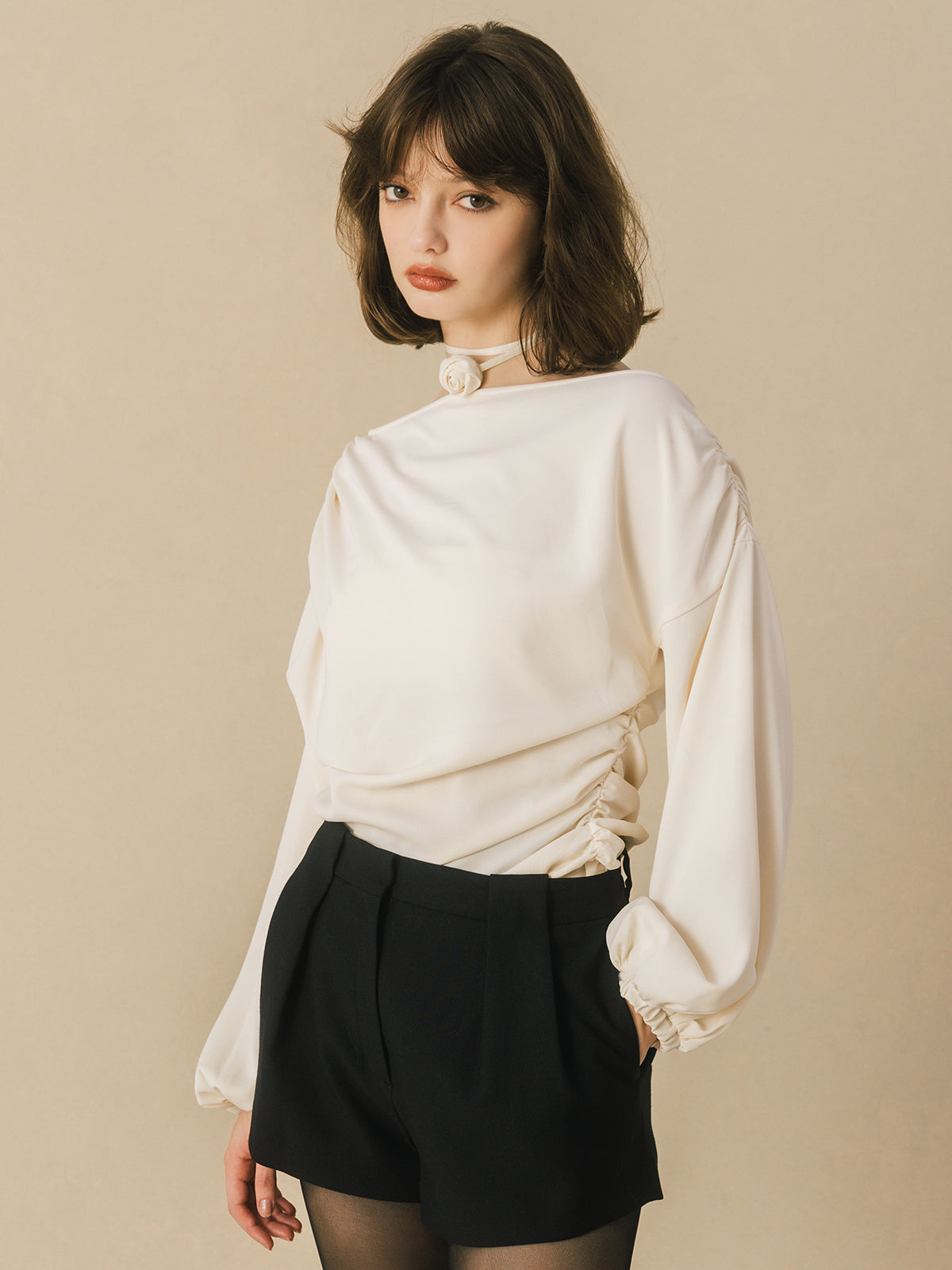 ROSE DRAPE TOPS