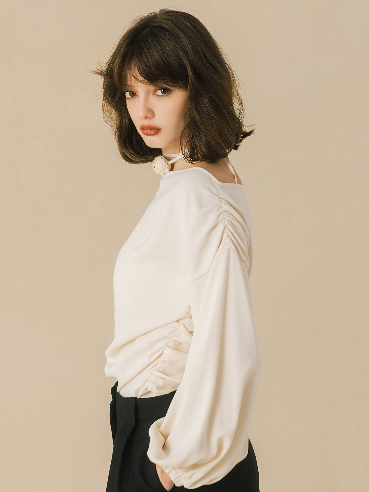 ROSE DRAPE TOPS