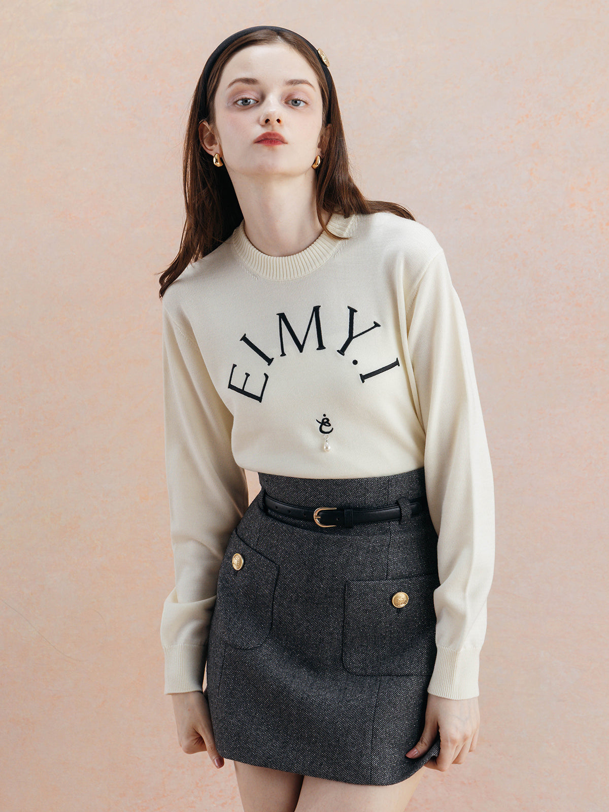 EIMY LOGO KNIT TOPS