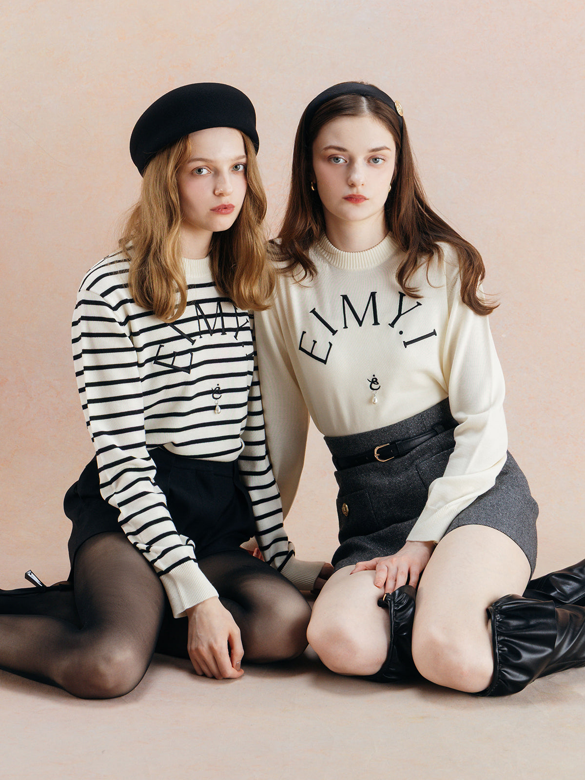 EIMY LOGO KNIT TOPS
