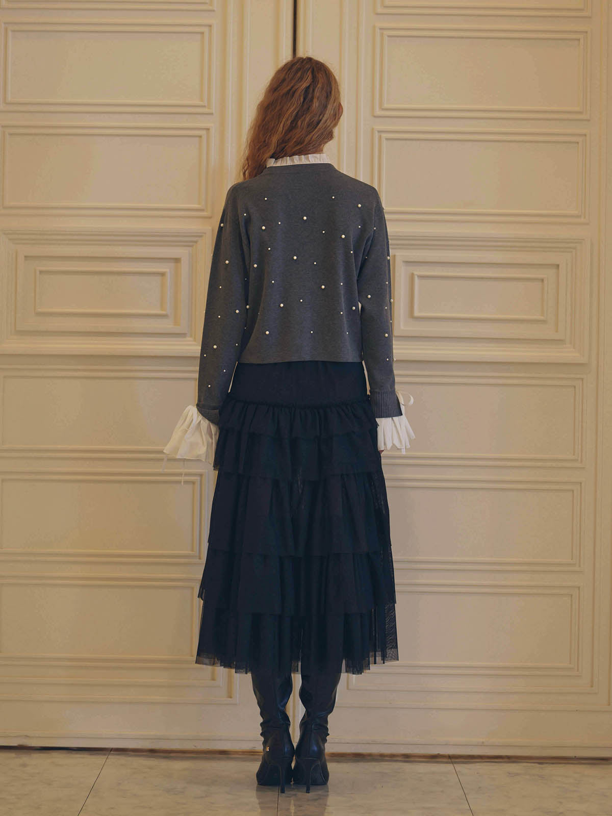 TULLE LONG SKIRT