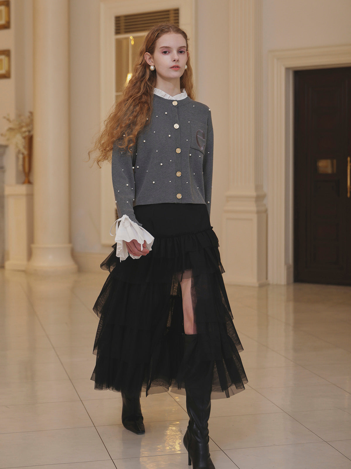 TULLE LONG SKIRT