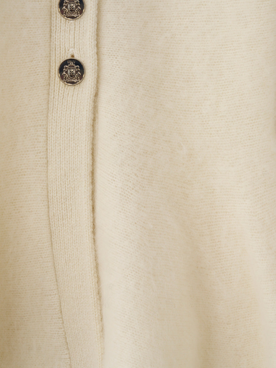 PEPLUM MINK CARDIGAN