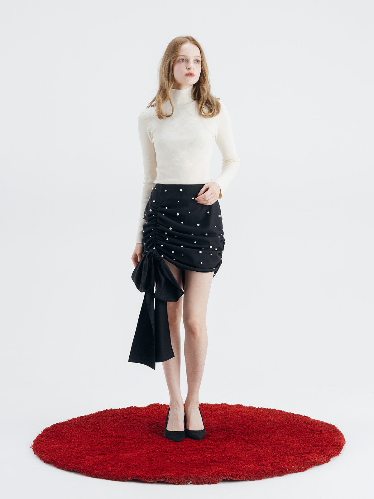 ROSE HIGH NECK KNIT TOPS