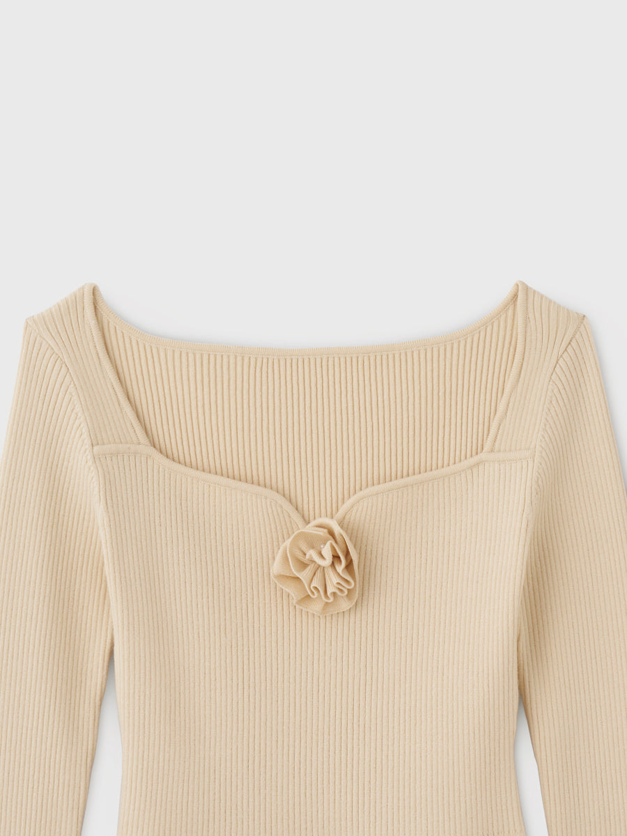 ROSE RIB KNIT TOPS