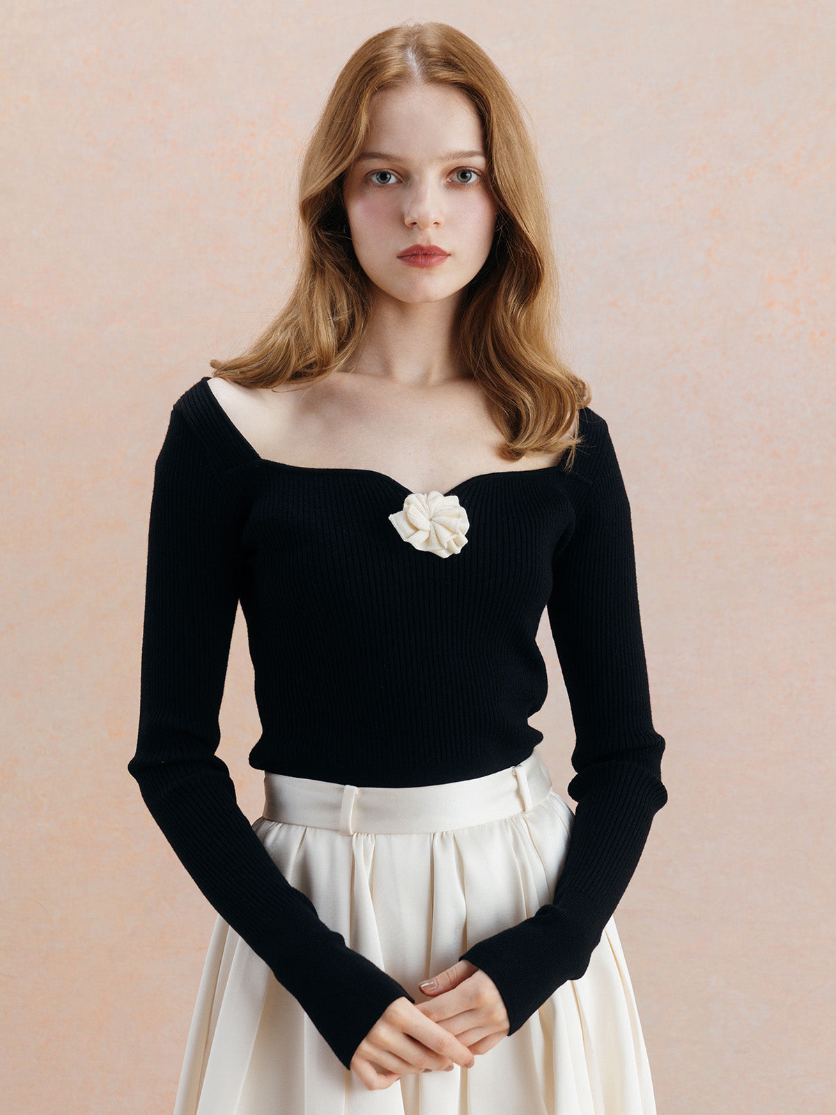 ROSE RIB KNIT TOPS