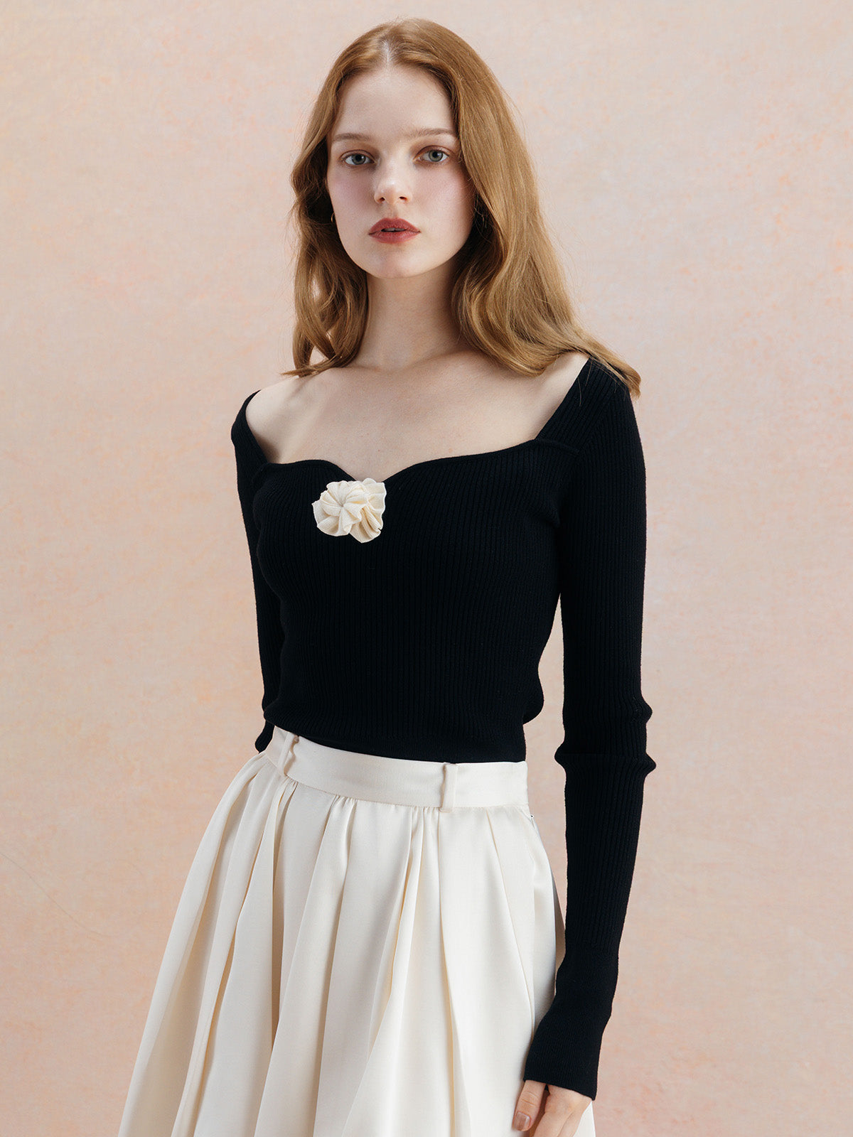 ROSE RIB KNIT TOPS