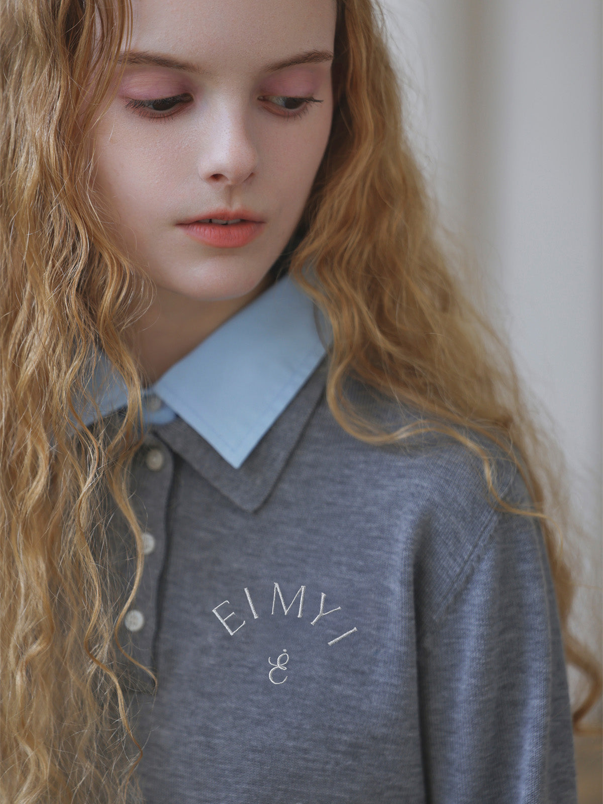 DOUBLE COLLAR DESIGN KNIT
