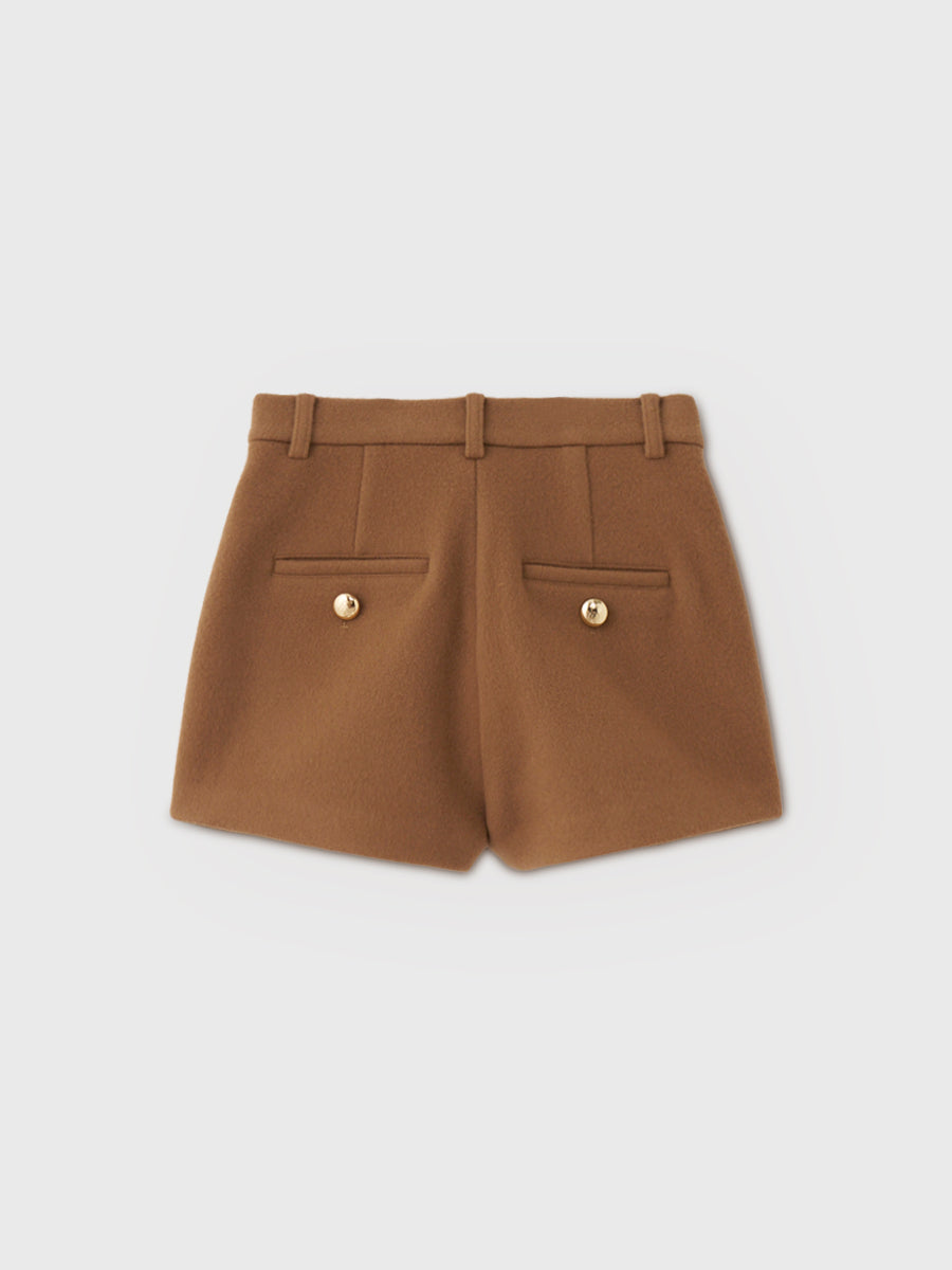 EM GOLD BUTTON SHORT PANTS