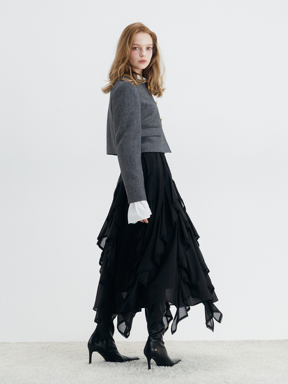 RUFFLE SKIRT