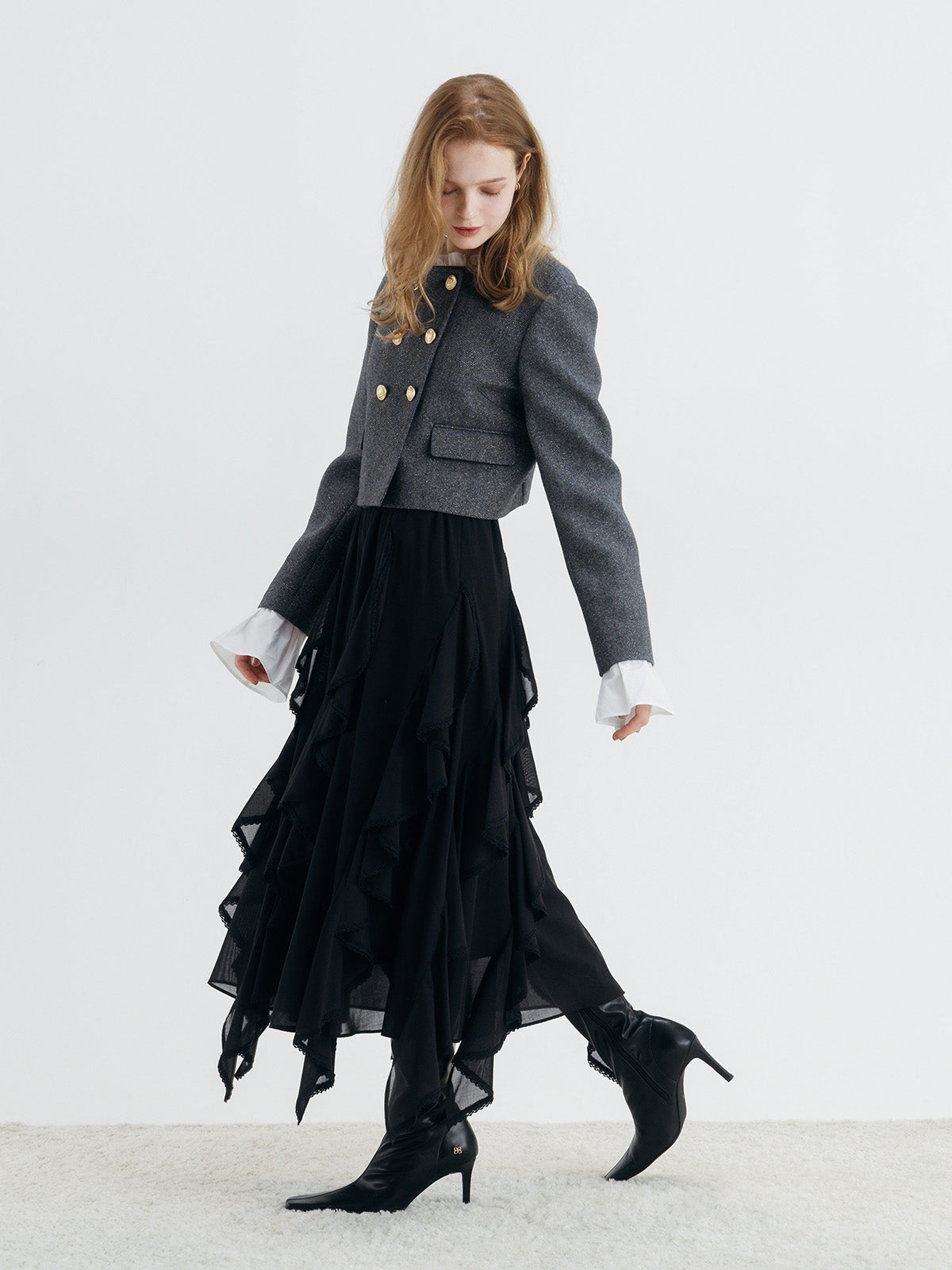 RUFFLE SKIRT
