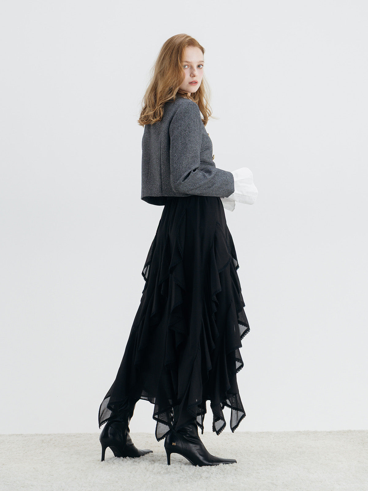 RUFFLE SKIRT