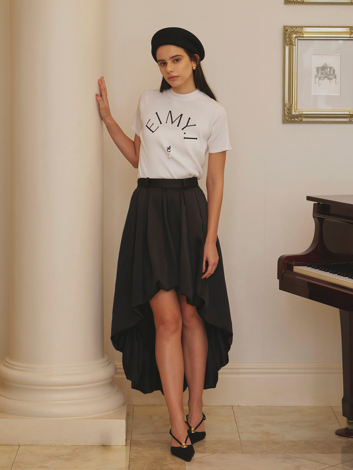 MODEL:172cm／COLOR:BLACK／SIZE:36(S)
