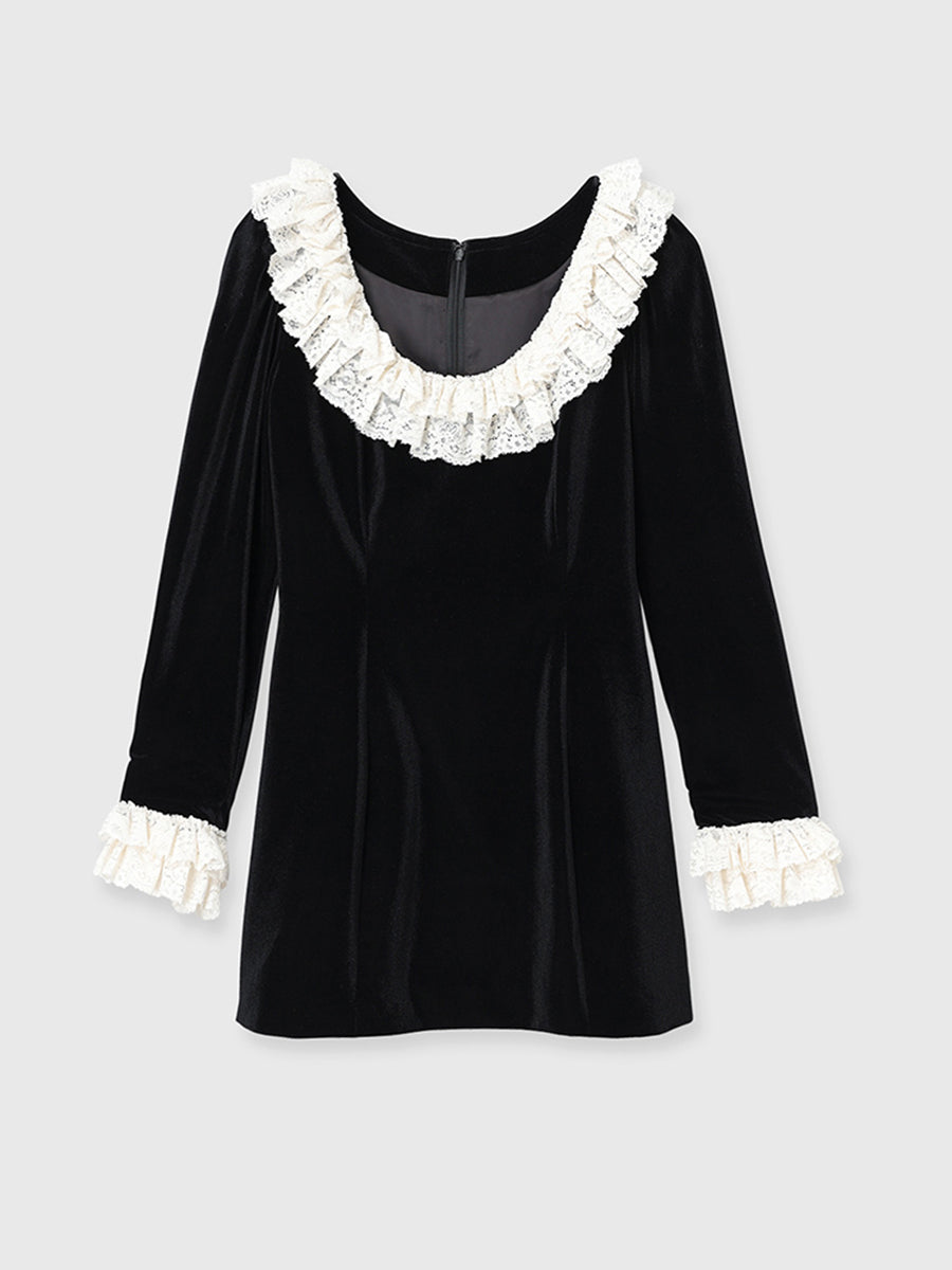 VELOR MINI DRESS