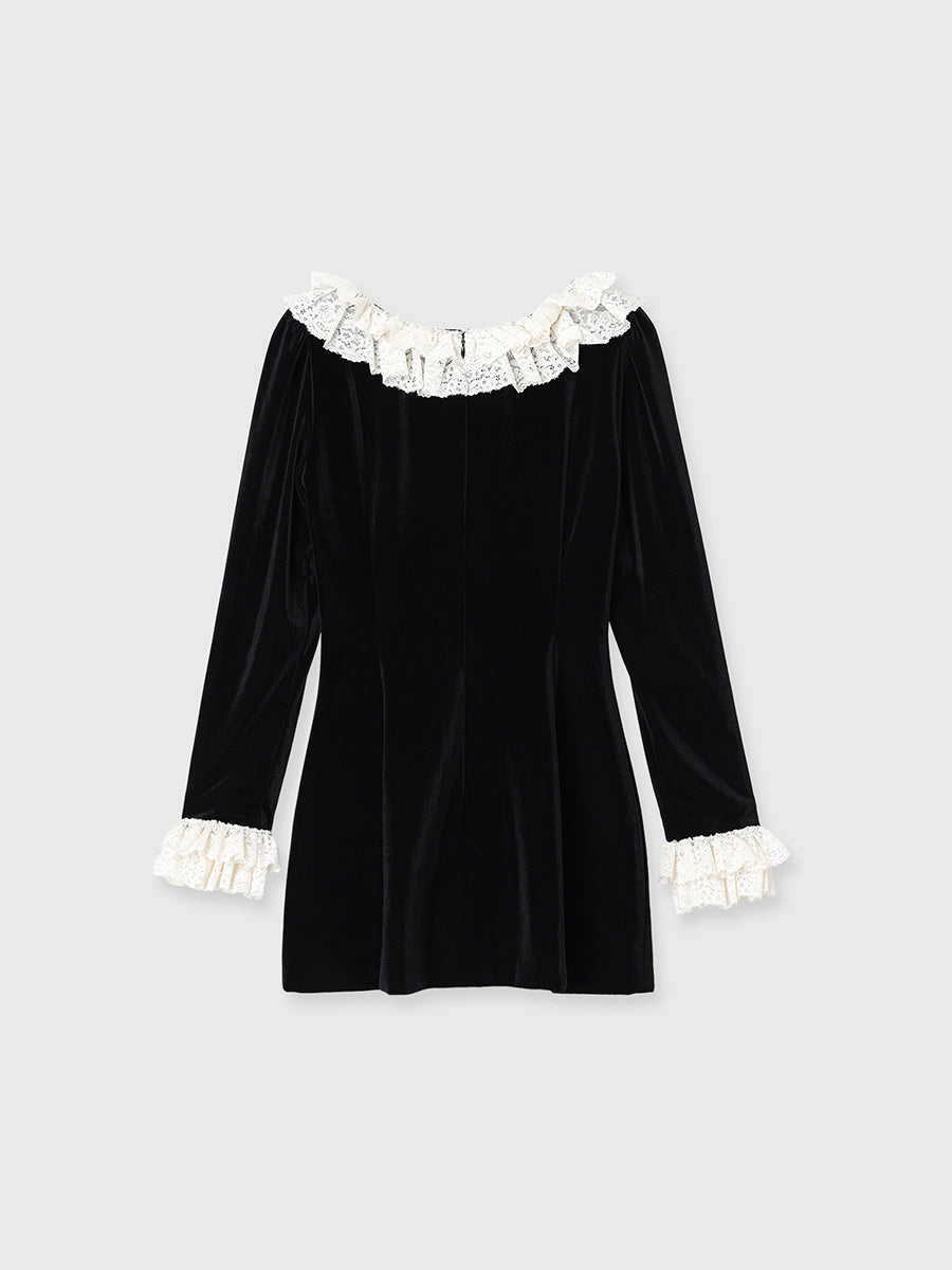 VELOR MINI DRESS