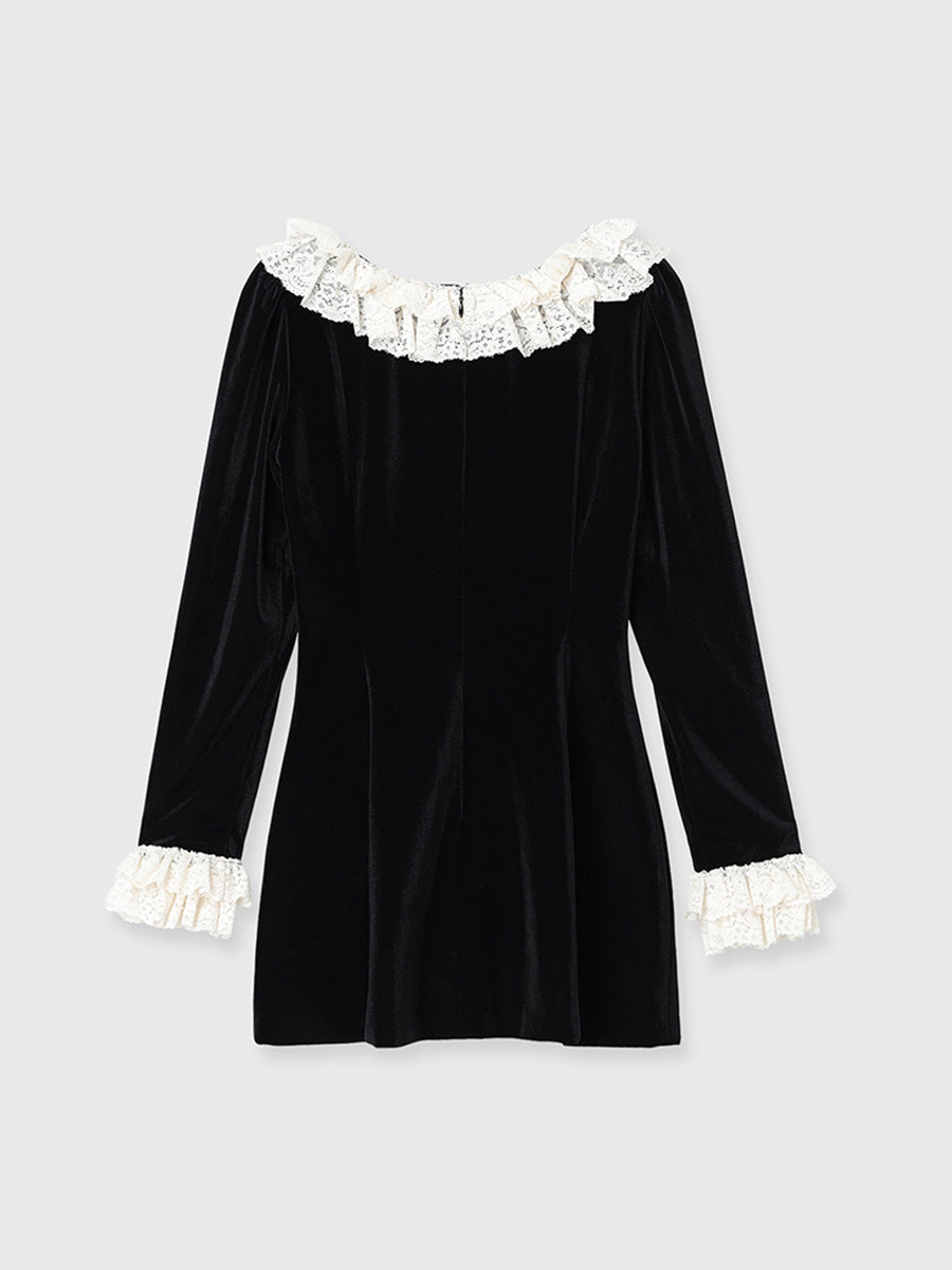 VELOR MINI DRESS