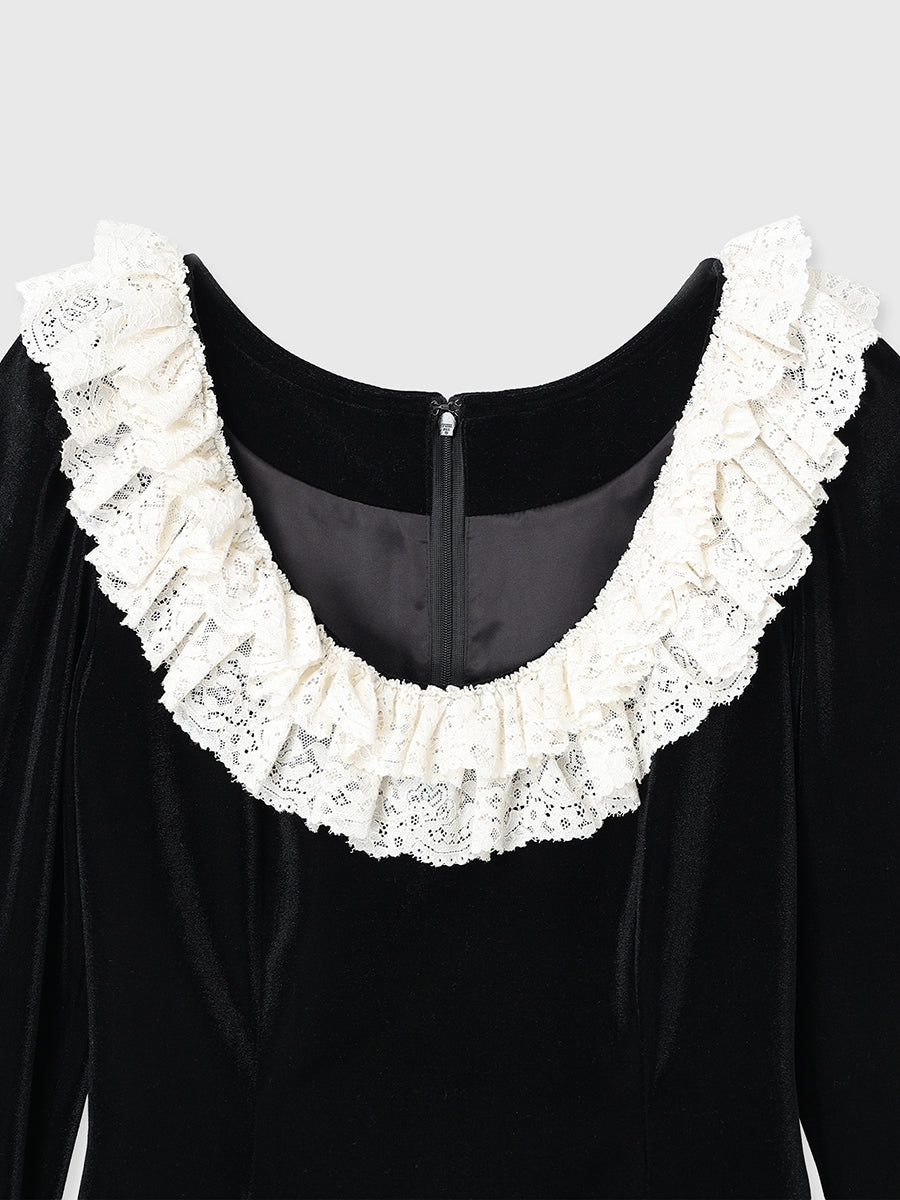 VELOR MINI DRESS