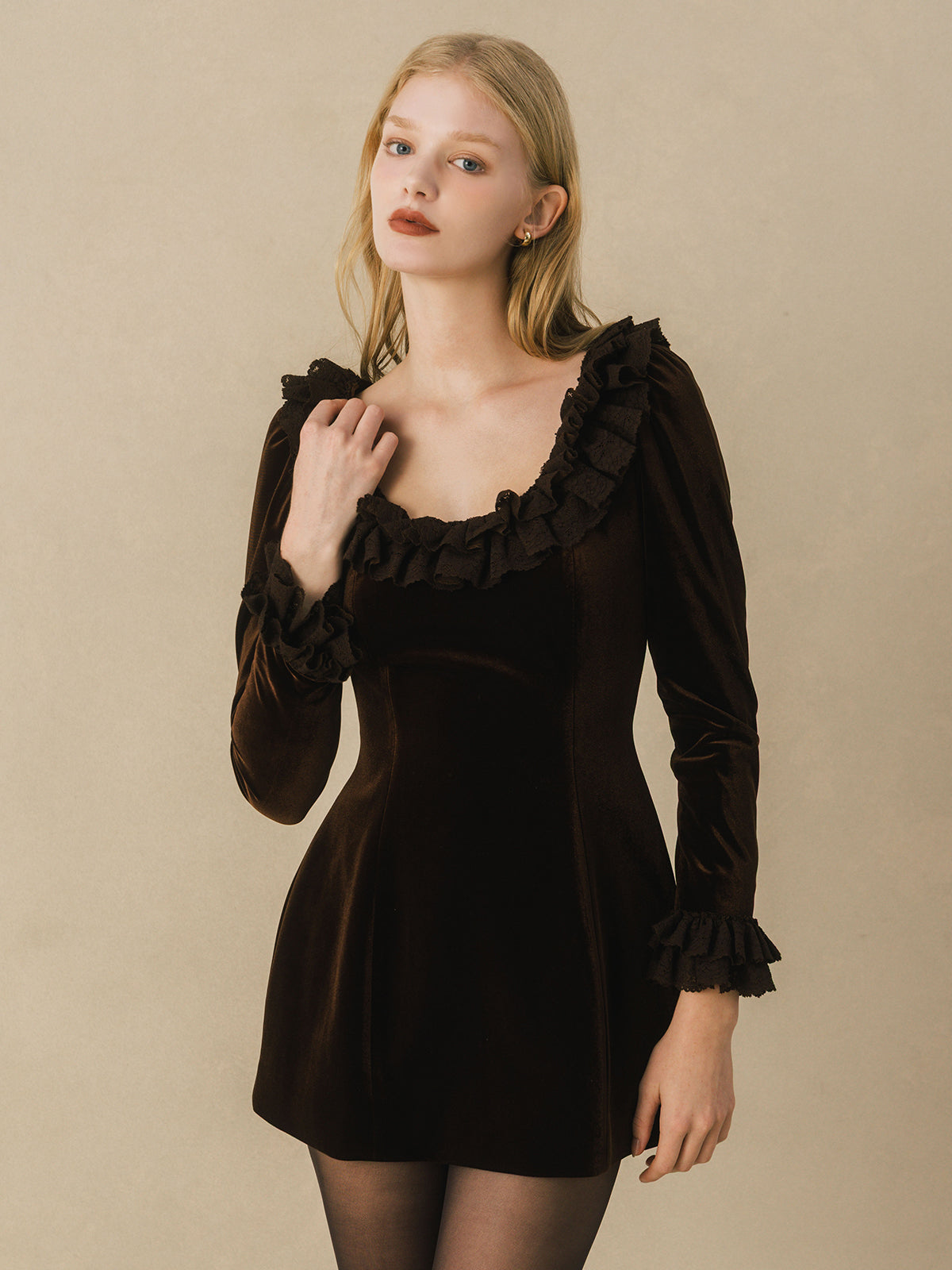 VELOR MINI DRESS