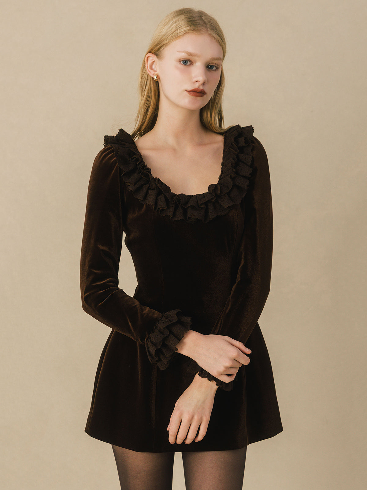 VELOR MINI DRESS