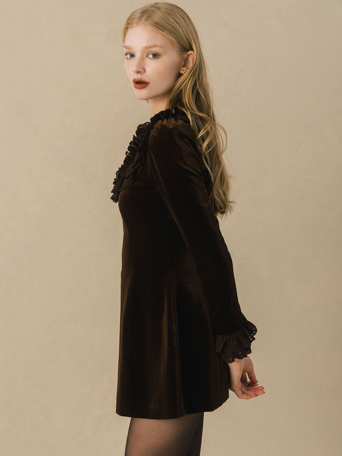VELOR MINI DRESS