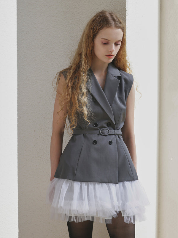 2WAY JACKET MINI DRESS