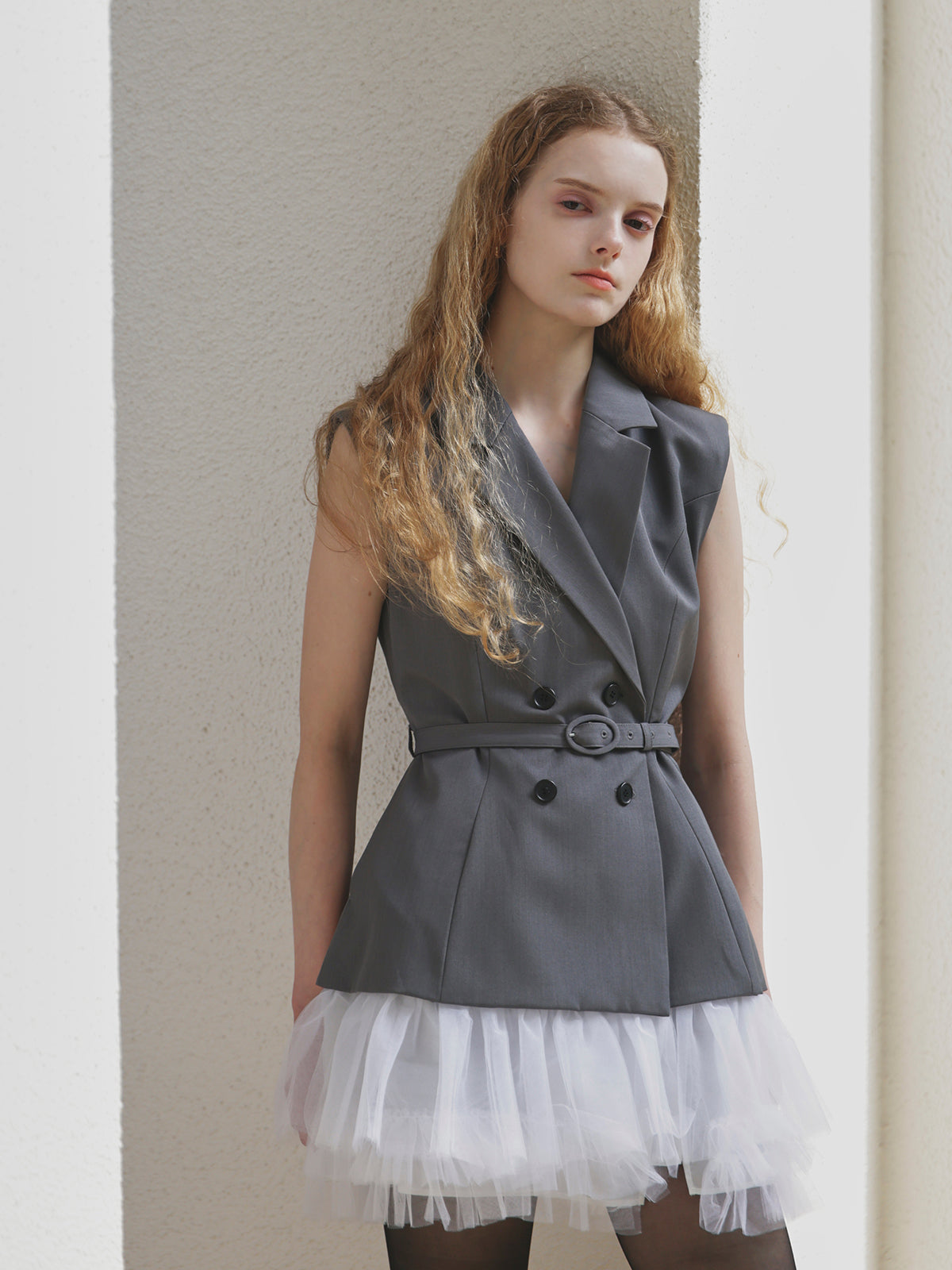 2WAY JACKET MINI DRESS