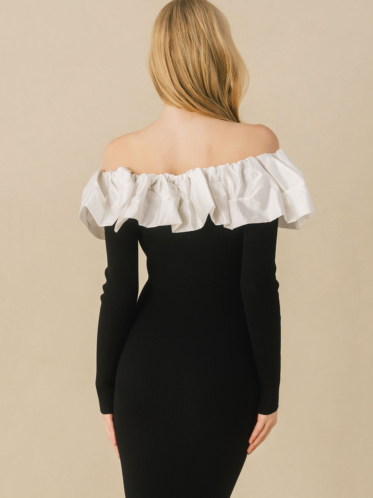 FRILL KNIT DRESS