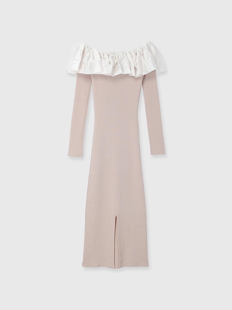 FRILL KNIT DRESS