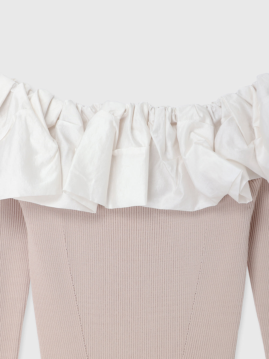FRILL KNIT DRESS