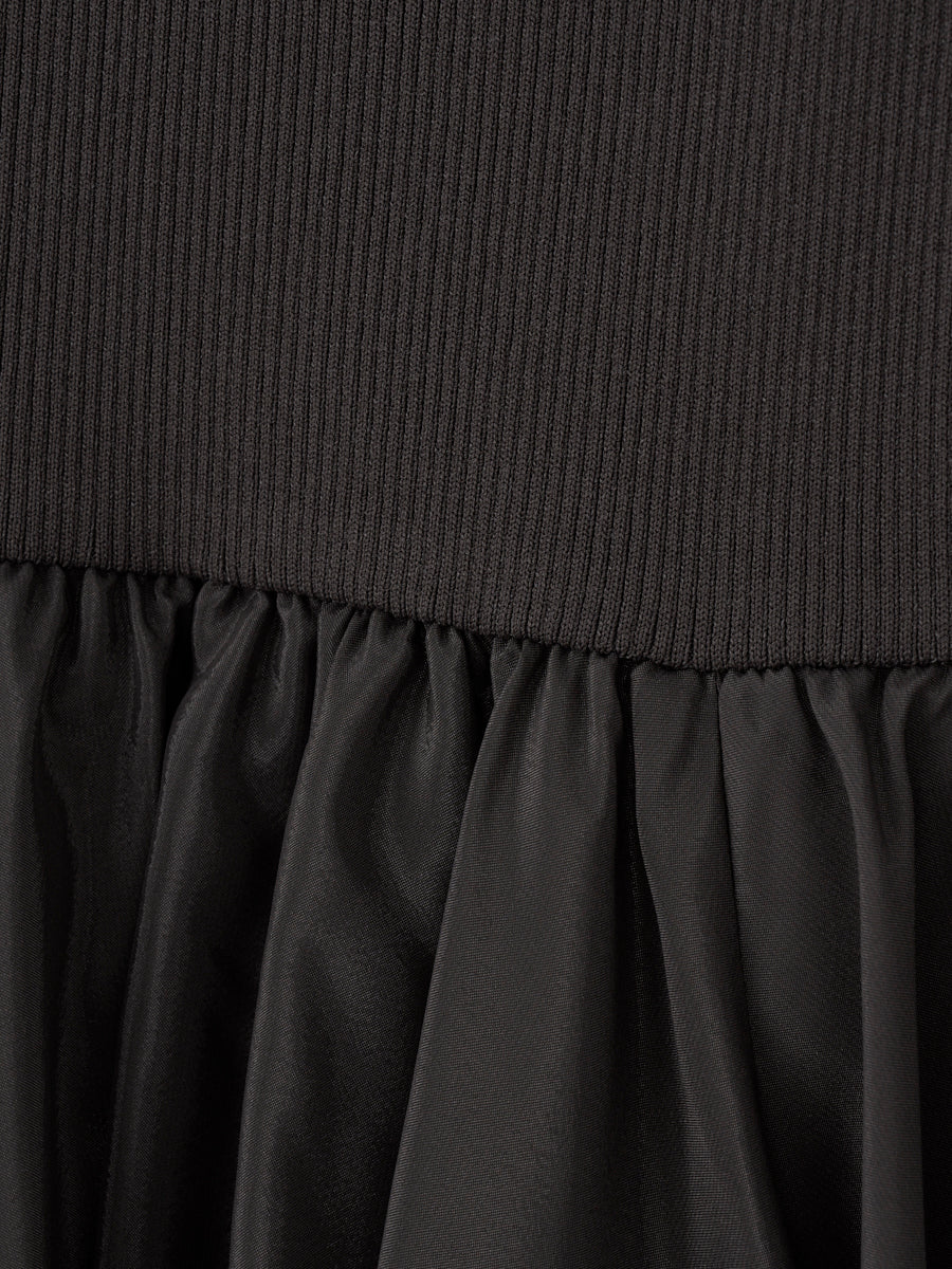 RUFFLE COMBINATION DRESS
