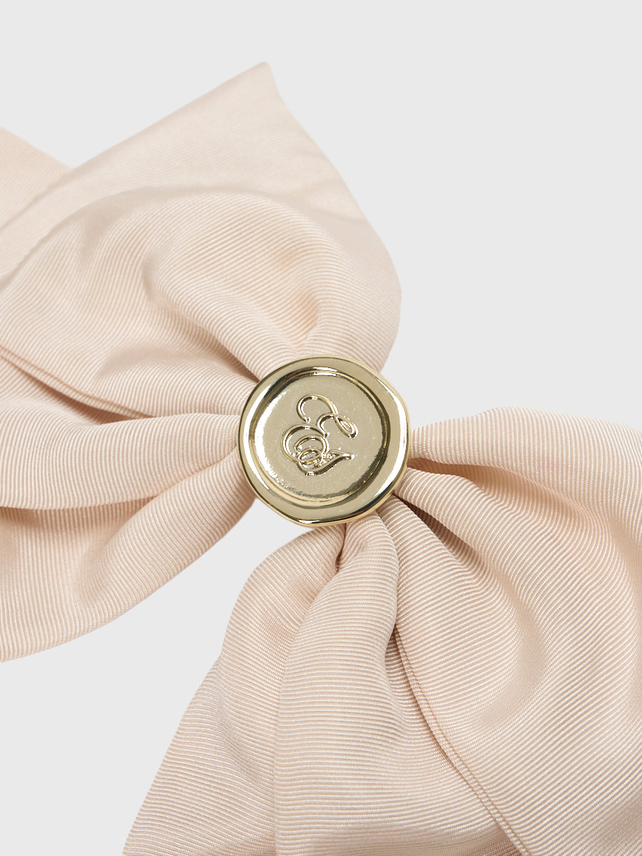LETTER RIBBON BARRETTE