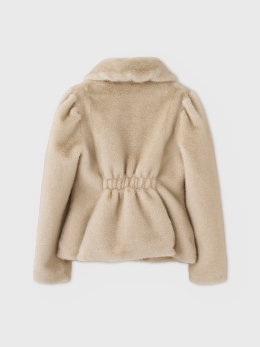 FAUX FUR BALCOLLAR JACKET