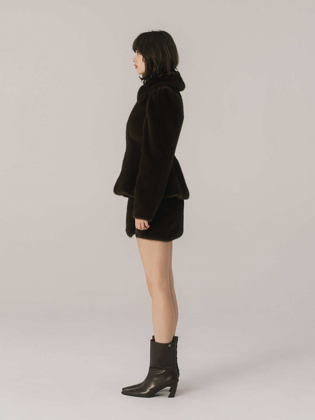 FAUX FUR BALCOLLAR JACKET