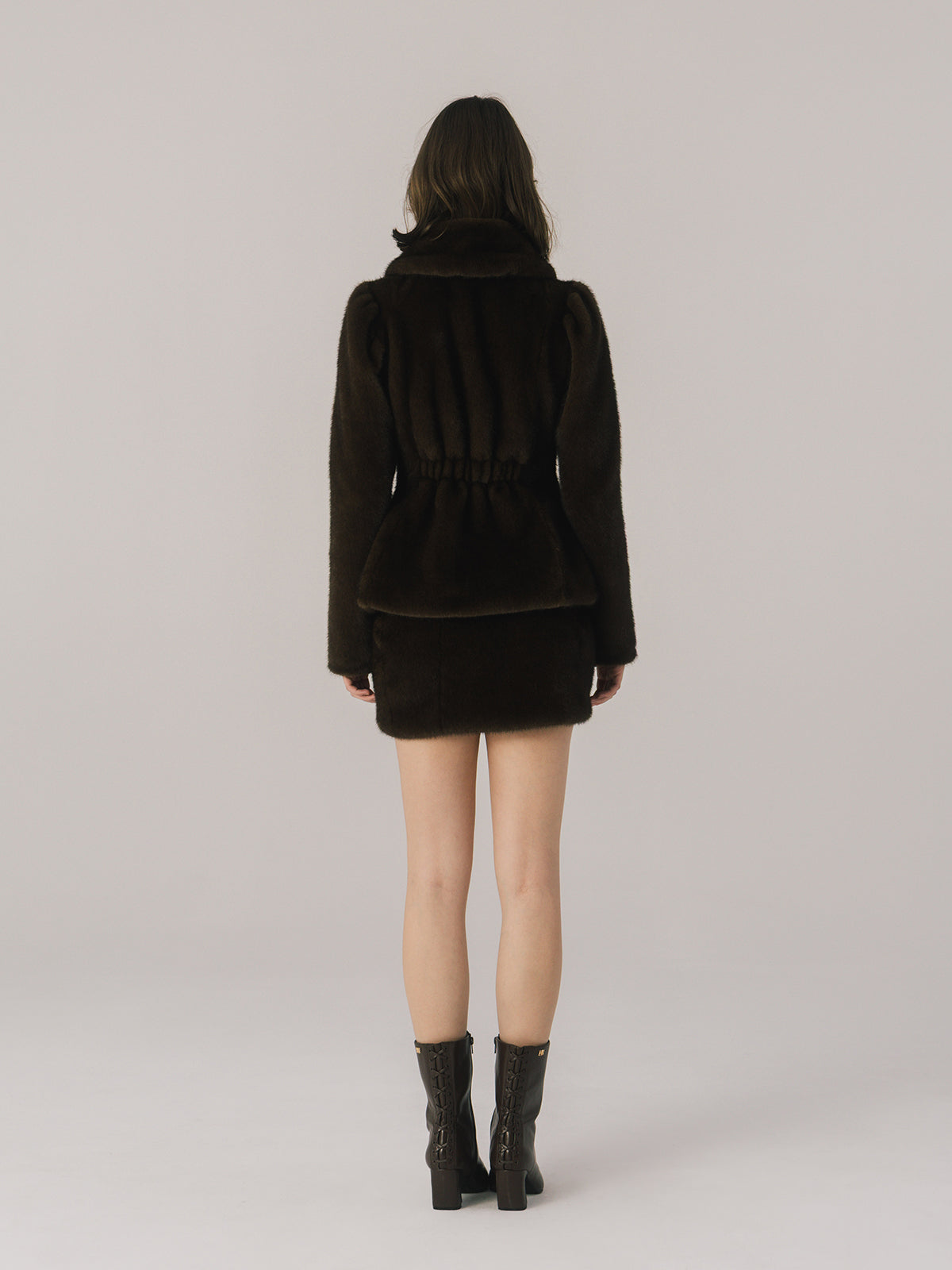FAUX FUR BALCOLLAR JACKET
