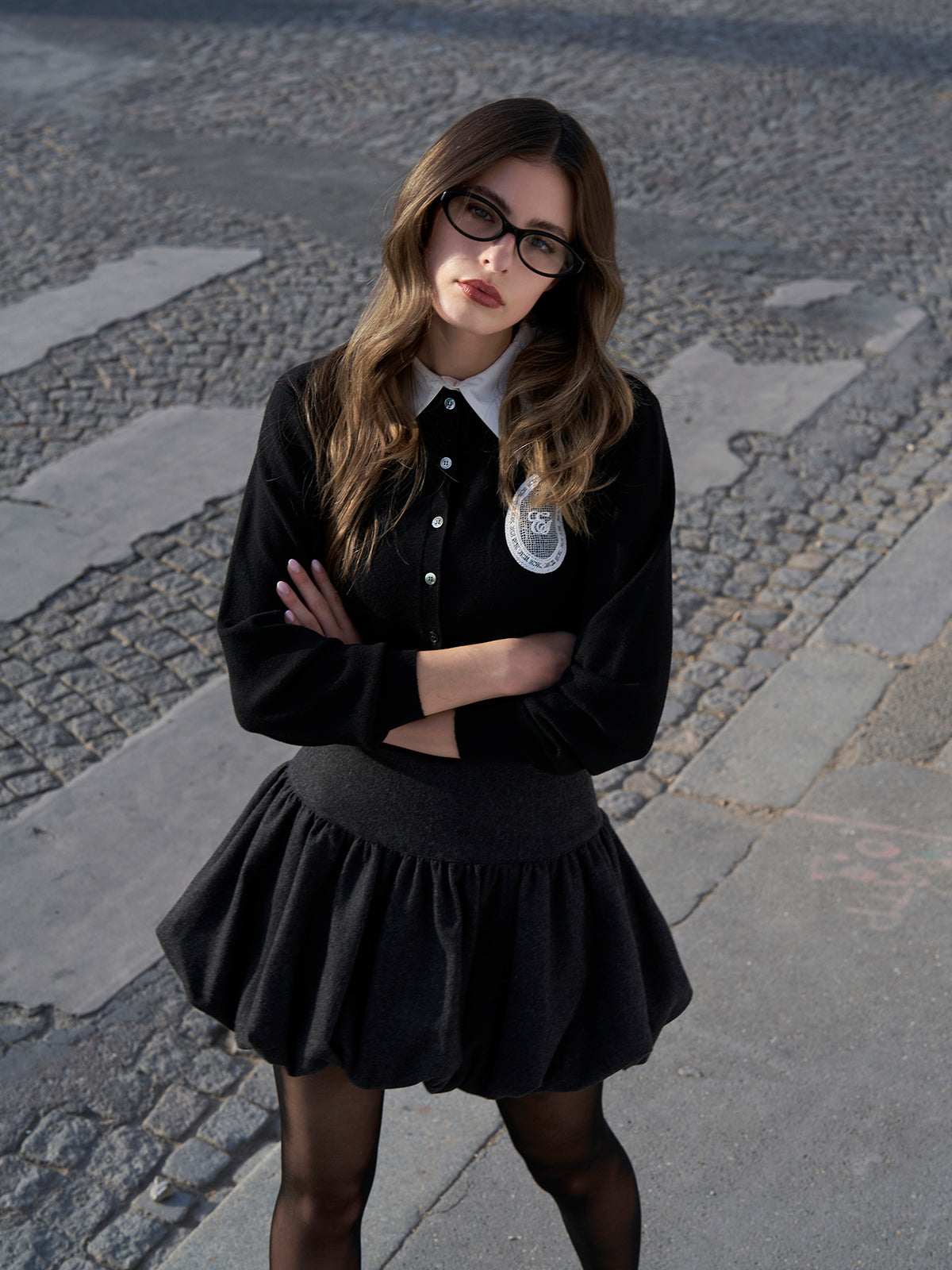 MEDALLION KNIT CARDIGAN