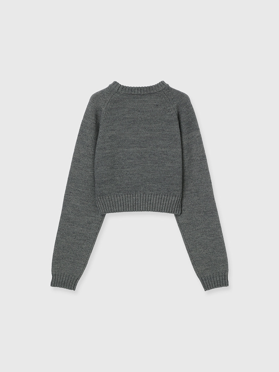 MIDDLE LOGO KNIT TOPS