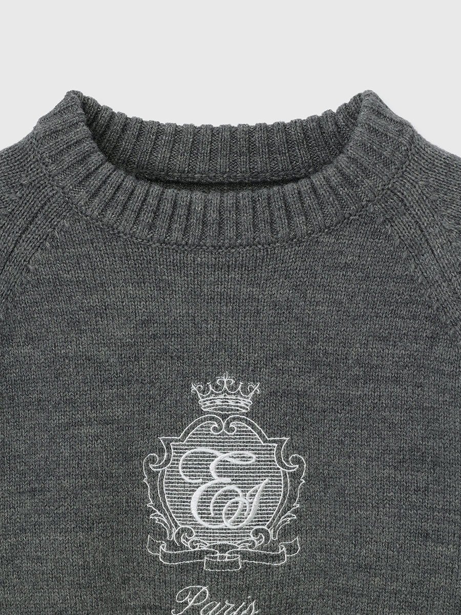 MIDDLE LOGO KNIT TOPS