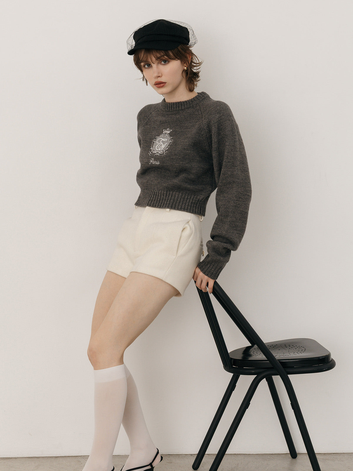 MIDDLE LOGO KNIT TOPS