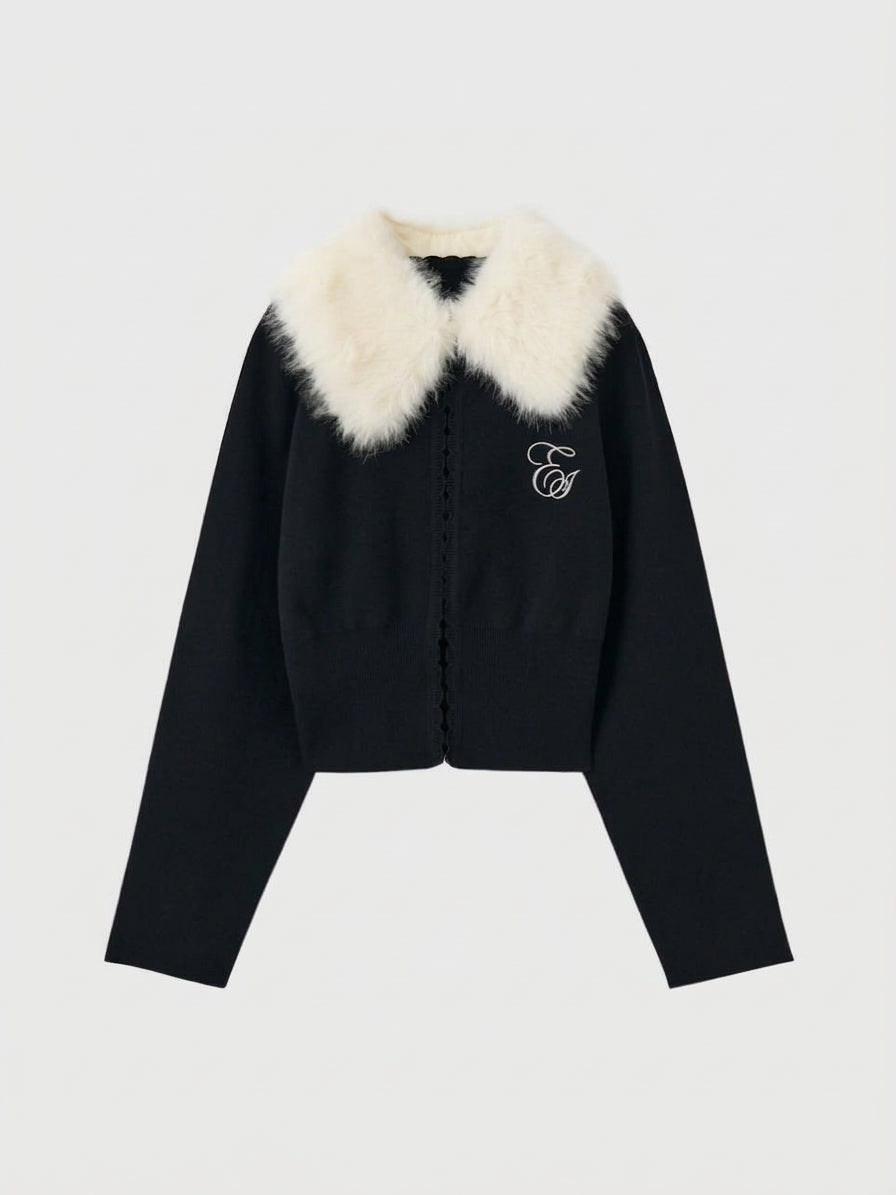 FUR TIPPET CARDIGAN